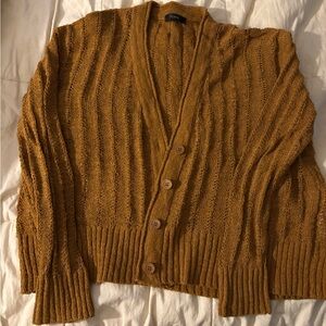 JCrew Mustard Cardigan Sweater